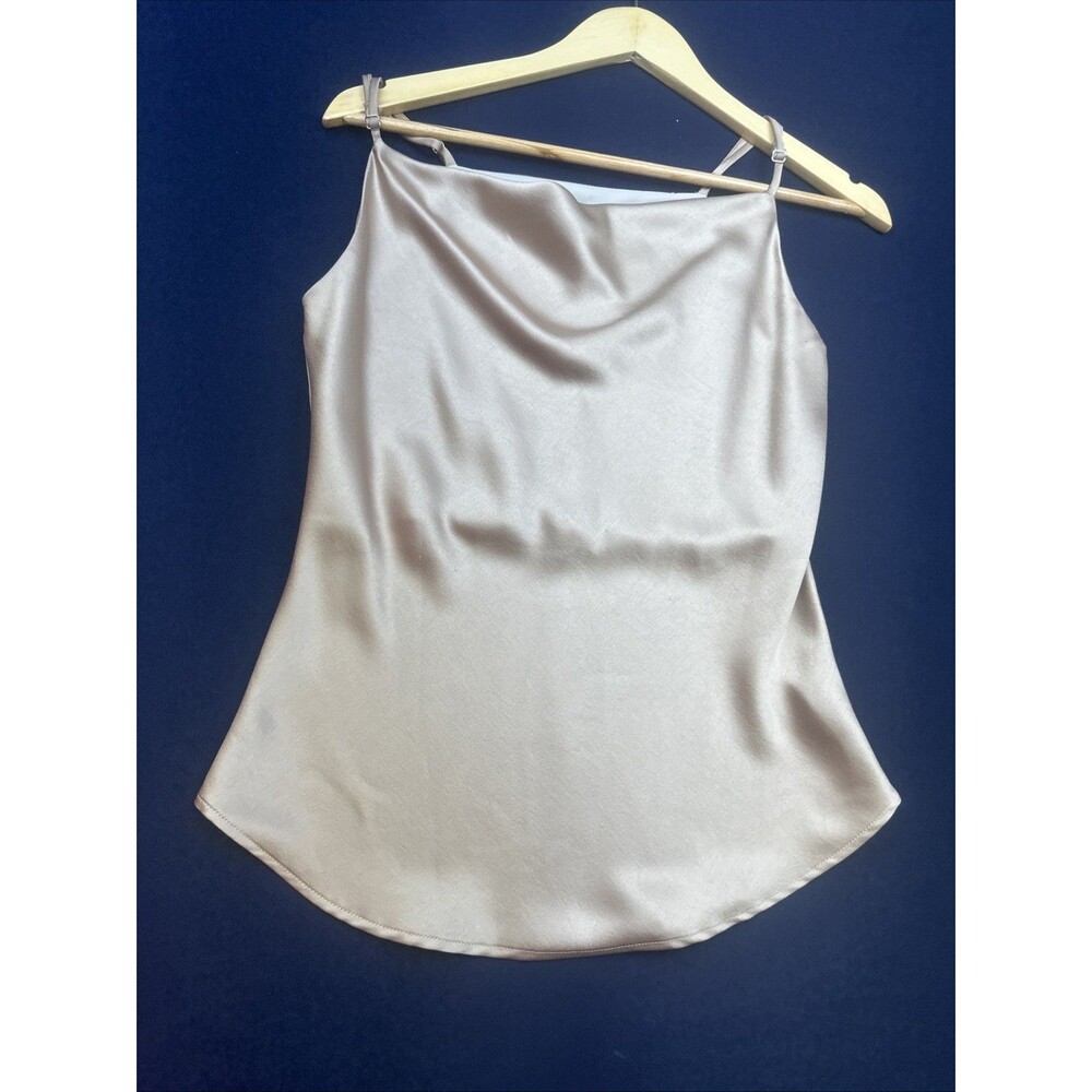 FifteenTwenty Gold tank top XS silk like material Girls Night Out Classic - Picture 7 of 9